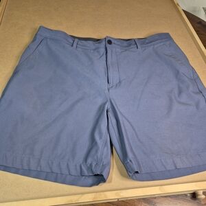 VRST Men's Flat Front Shorts in Slate Blue 2524/546